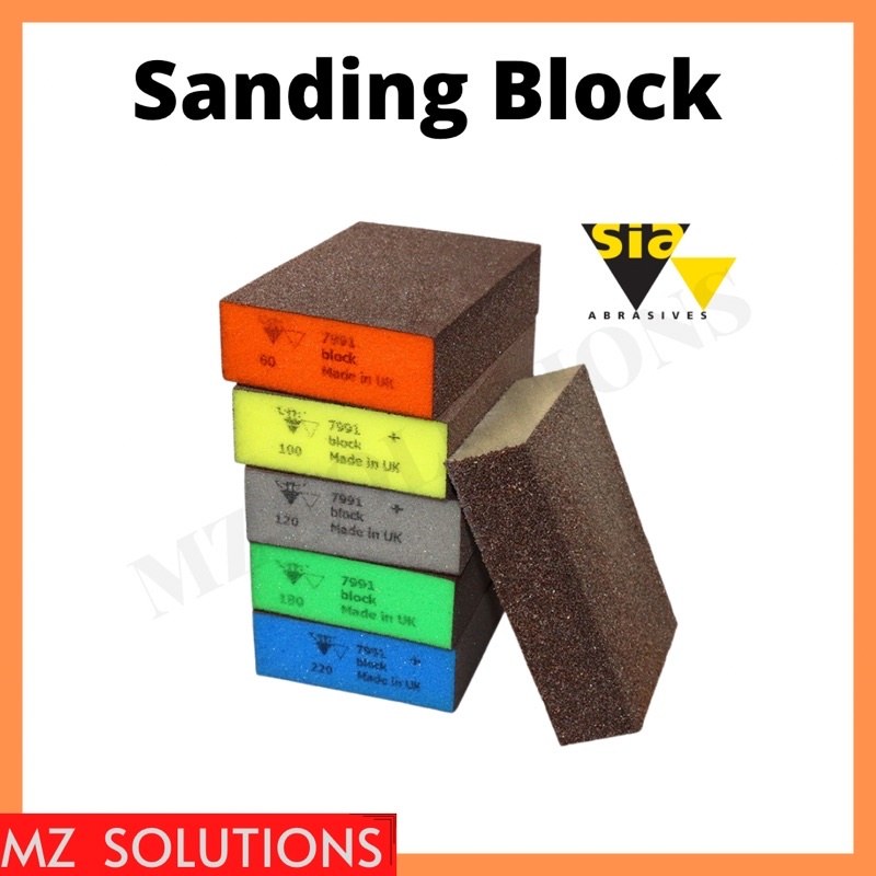 Fine Yellow Hard Block Sanding Sponge