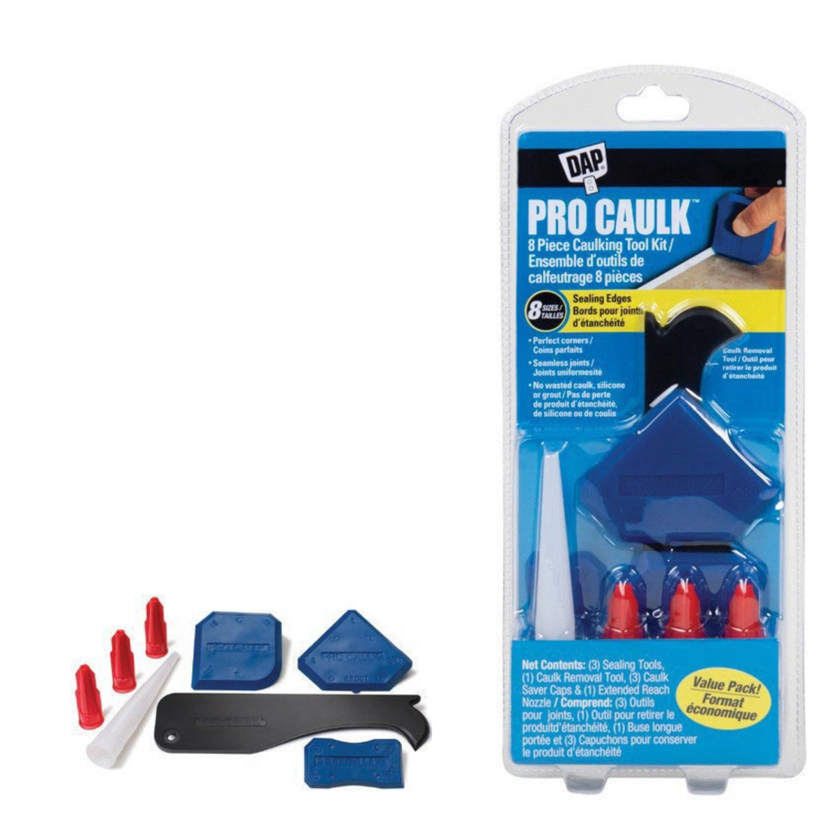 Pro Caulking 8 Piece Tool