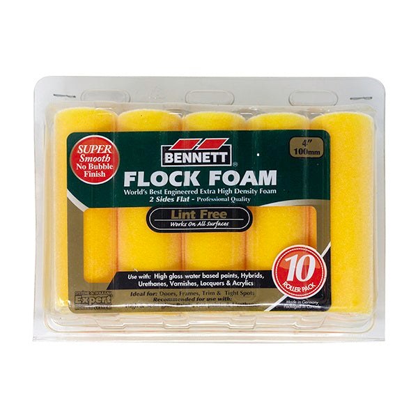 Bennett 10pk 4" High Density Foam Rollers