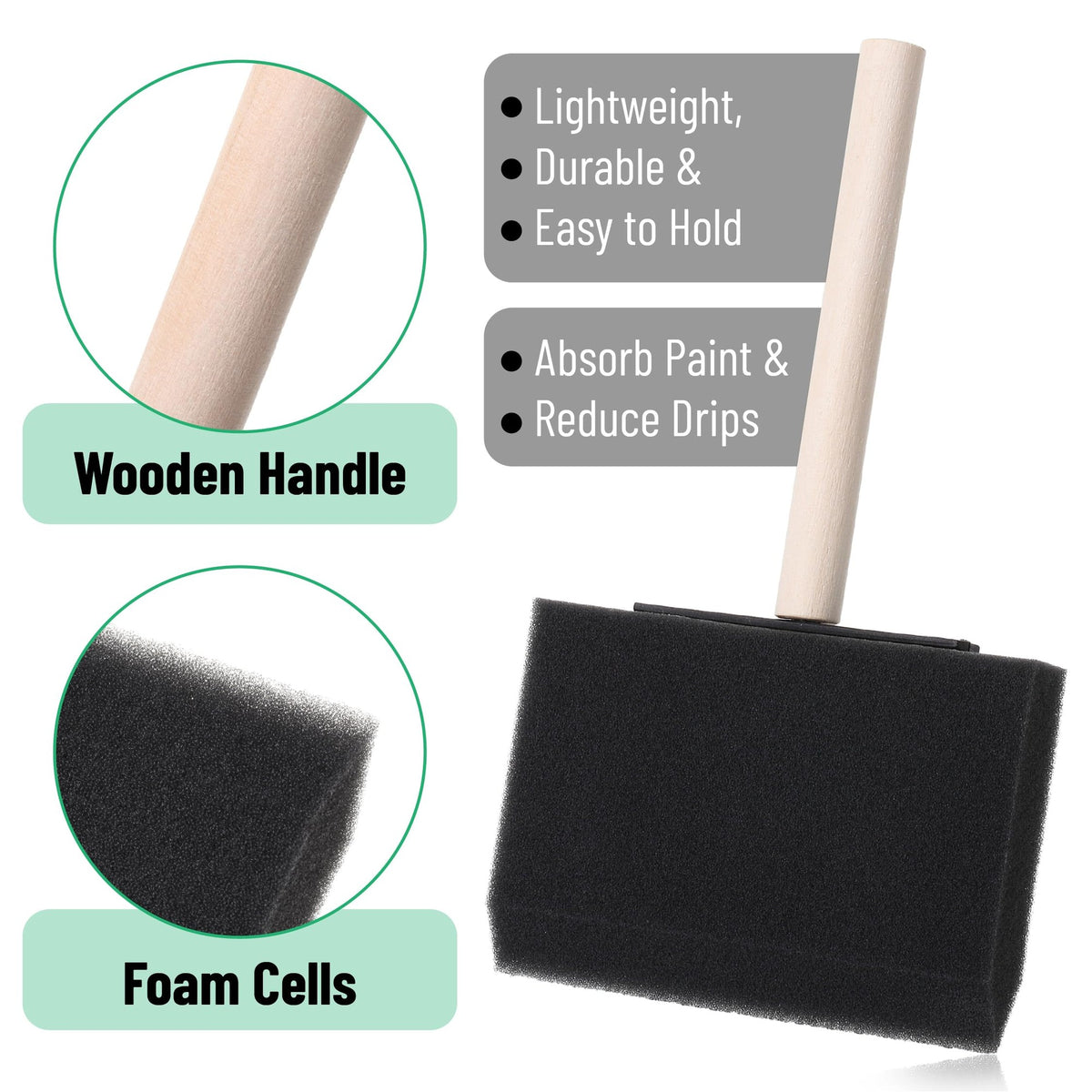 Foam Brush 4"