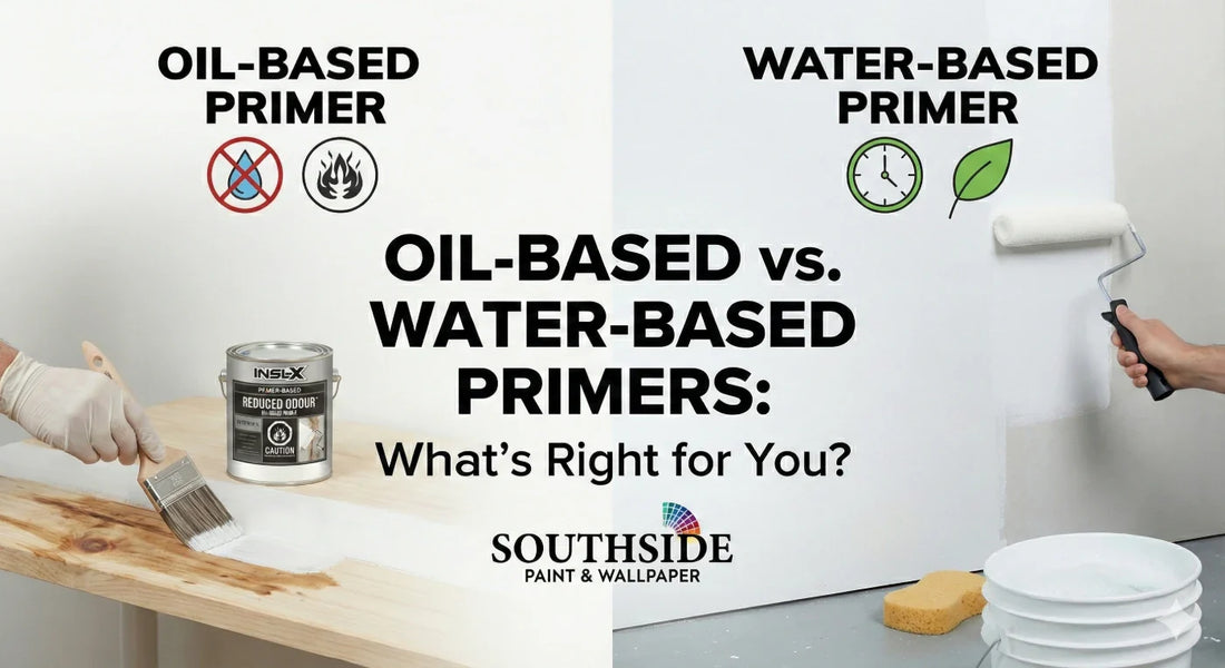 Oil-Based vs Water-Based Primers: Which Is Best for Your Home? | Southside Paint & Primer Store Milton Southside Paint & Wallpaper Oil-Based vs Water-Based Primers: Which Is Best for Your Home? | Southside Paint & Primer Store Milton Southside Paint & Wallpaper