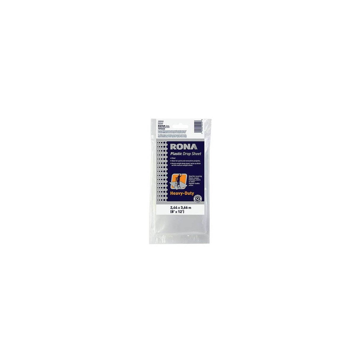 Plastic Drop Sheet, Heavy Weight, 8' x 12'