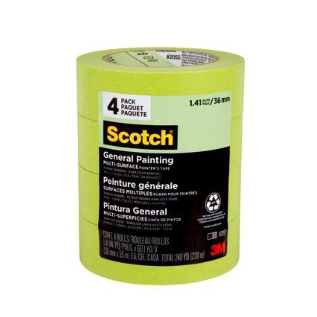 Scotch Green Tape 4pk 1 1/2" 36mm