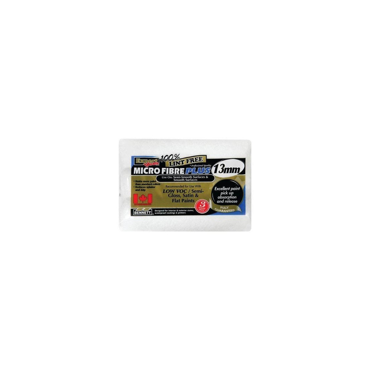 Bennett 13MM Microfiber Rollers 3pk