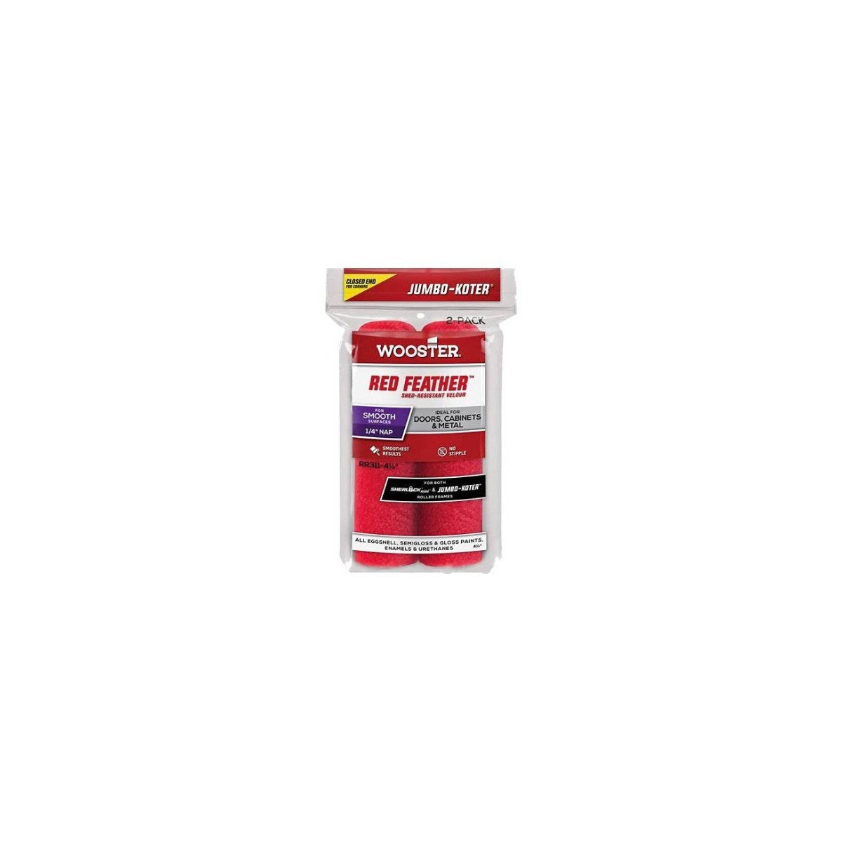 Wooster Red Feather Mini Roller 2pk
